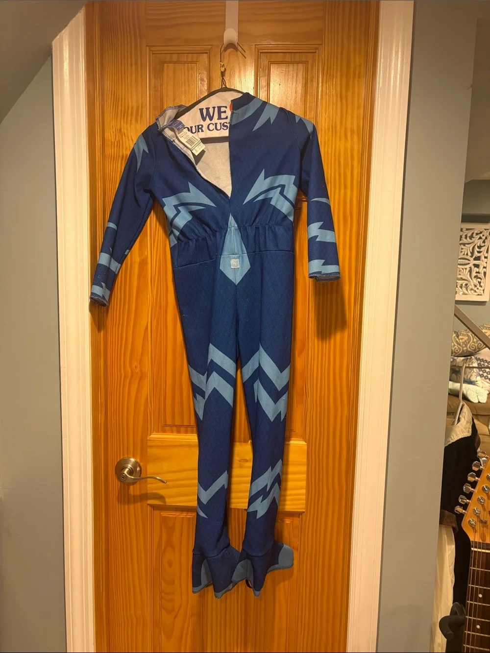 Children's Dark Blue Lightning Superhero Costume